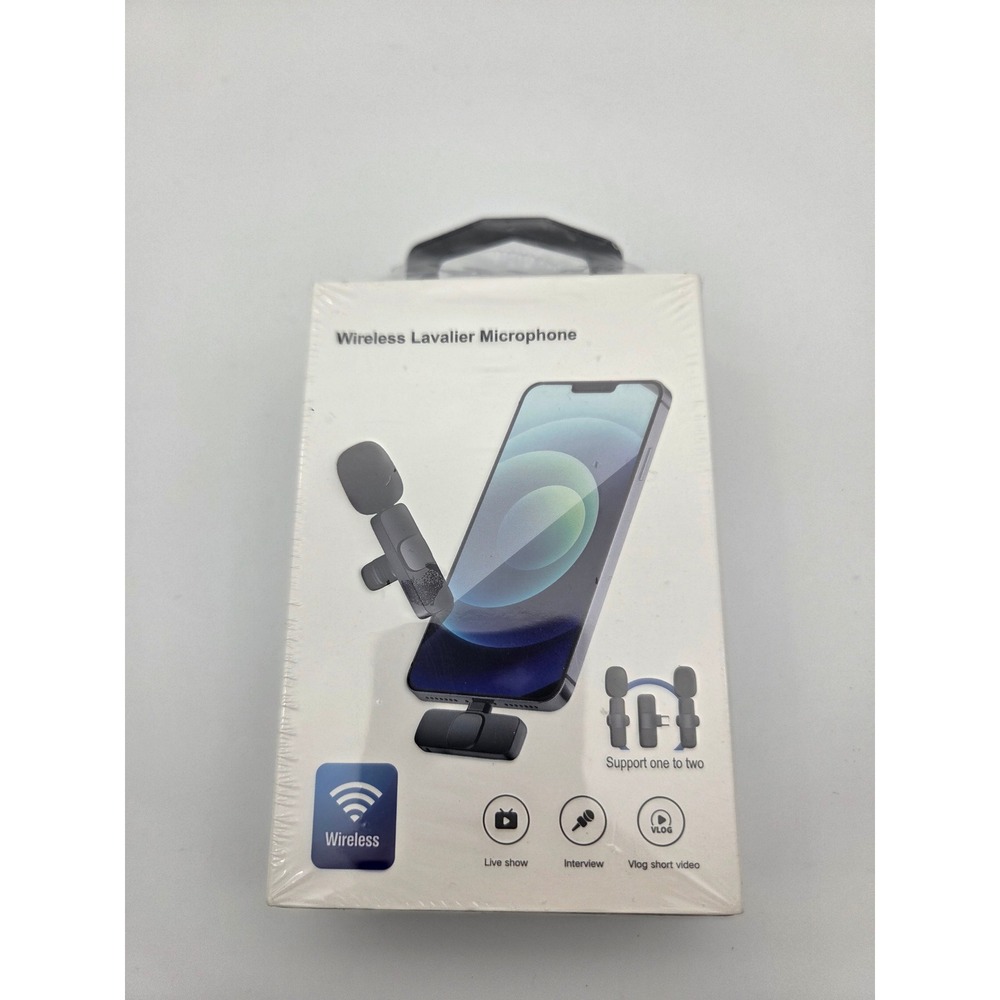 2 Pack Wireless Lavalier Microphones for Video Recording,Crystal‎ Clear Sound